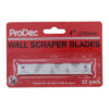 ProDec 4 inch wall scraper replacement blades 10 pack in retail packaging