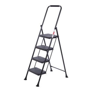 ProDec Easi-Fold 4 step ladder with folding steel frame.