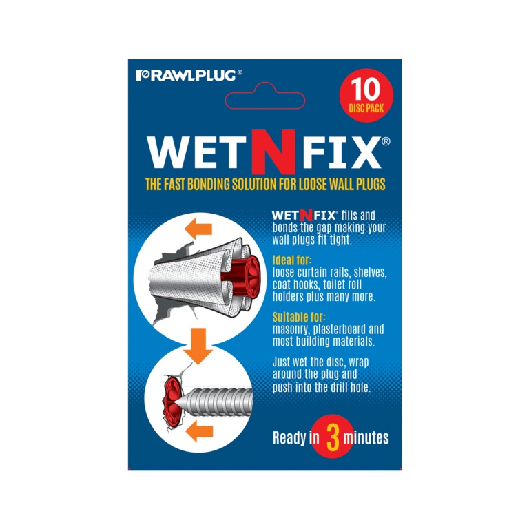 Rawplug Wet & Fix Repair Patch for repairing holes in walls and ceilings