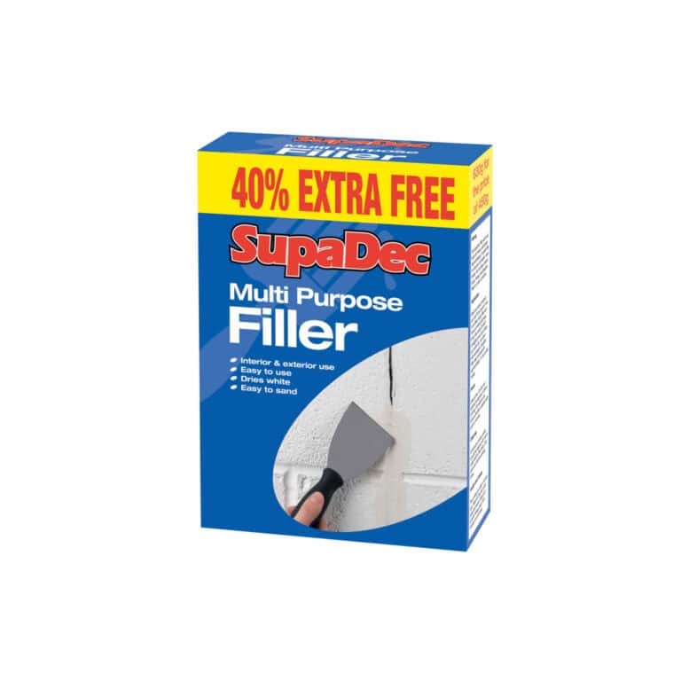 Multi purpose filler for interior and exterior repairs, suitable for filling cracks and holes before decorating.