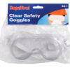 SupaTool clear safety goggles in retail packaging.