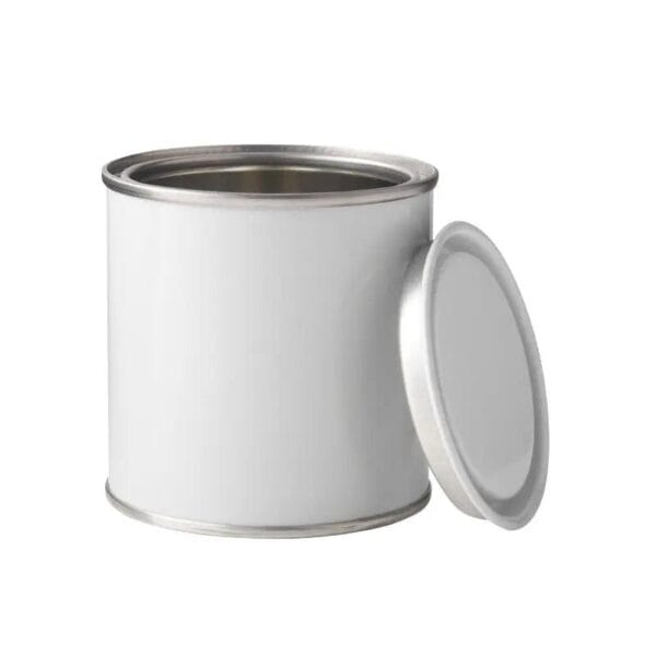 Empty Paint Can Plain White 500ml.