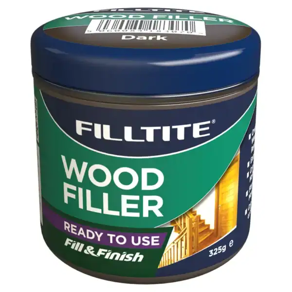 Filltite wood filler 325g dark.