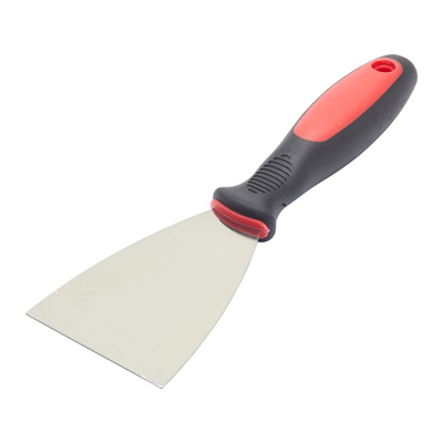 Fit For The Job Paint Scraper 3-inch with soft grip handle for comfortable paint and filler removal.