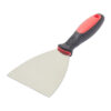 Fit For The Job Paint Scraper 4-inch with soft grip handle for comfortable paint and filler removal.