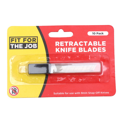 Fit For The Job 9mm snap-off knife blades in storage case.