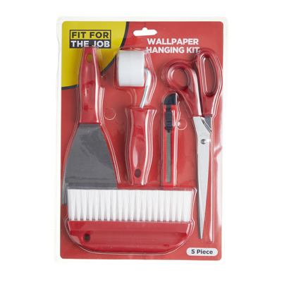 Fit For The Job 5 piece paperhanging kit in retail packaging.