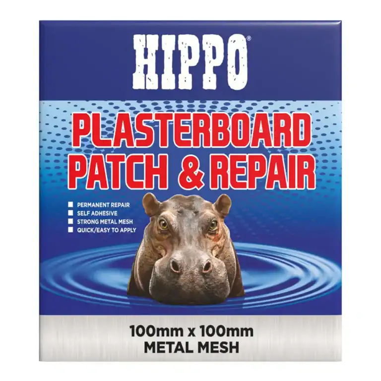 Hippo plasterboard repair patch 100mm metal mesh wall repair patch.