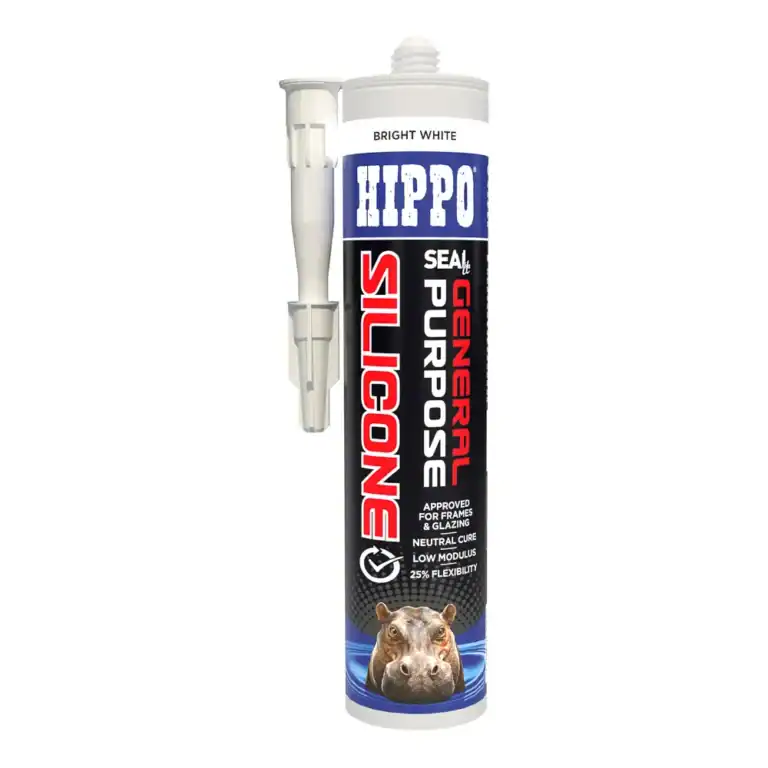 Hippo SEAL IT general purpose silicone sealant 380ml Bright white.