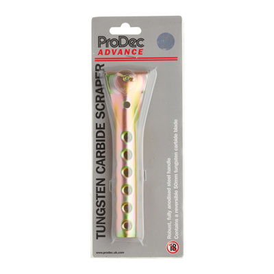 ProDec Advance 2 inch tungsten carbide scraper in retail packaging.