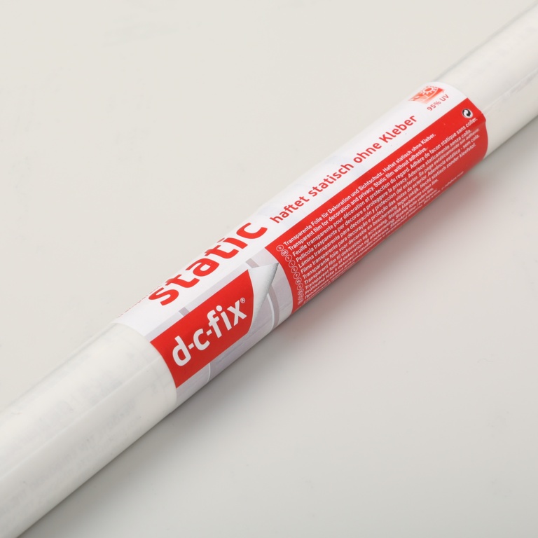 D-C-Fix static cling glass frosting film shown as a packaged roll